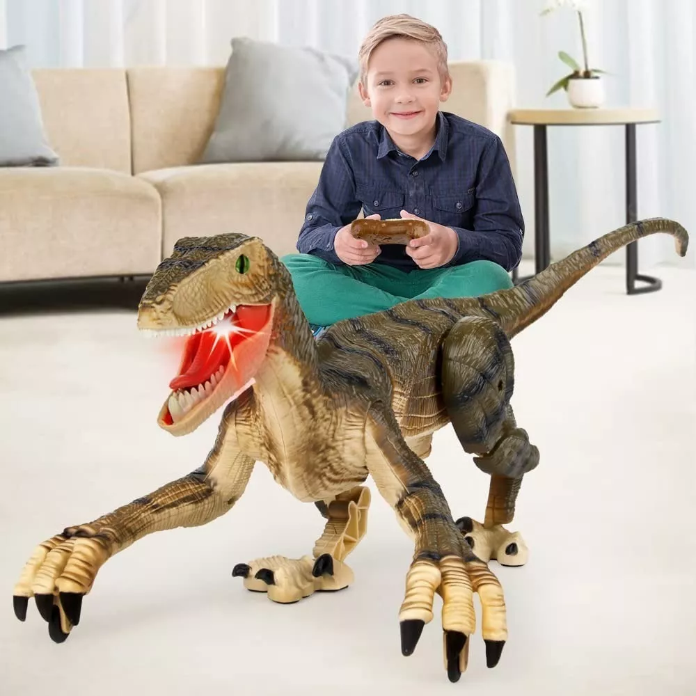 Dinosaurio Jurásico Velociraptor Control Remoto Juguete Niño