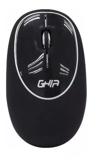 Mouse Inalámbrico Ghia Memory Foam 1000dpi Negro GT100NN