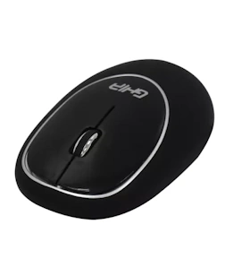 Mouse Inalámbrico Ghia Memory Foam 1000dpi Negro GT100NN